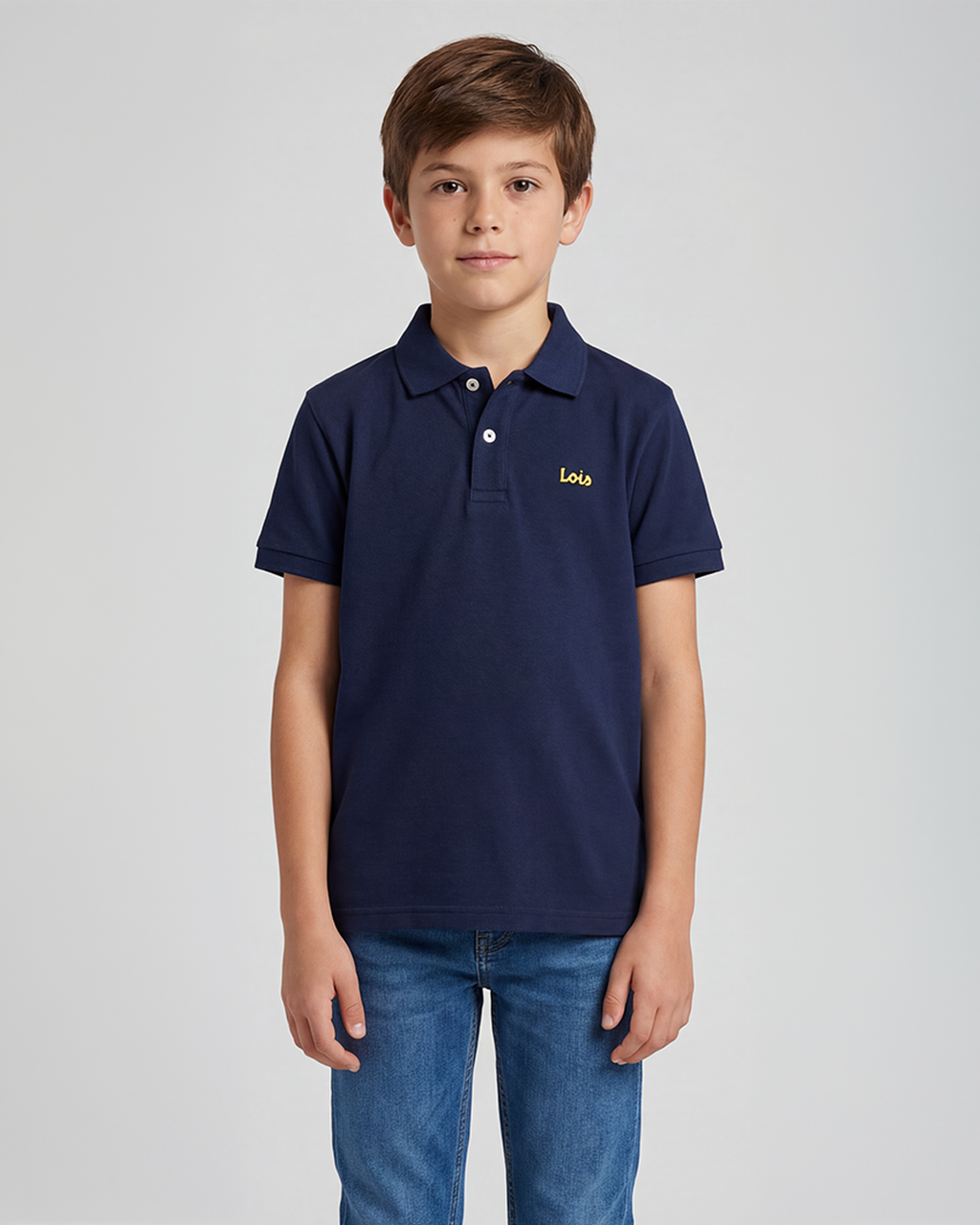 Polo Essentials - Azul Marinho