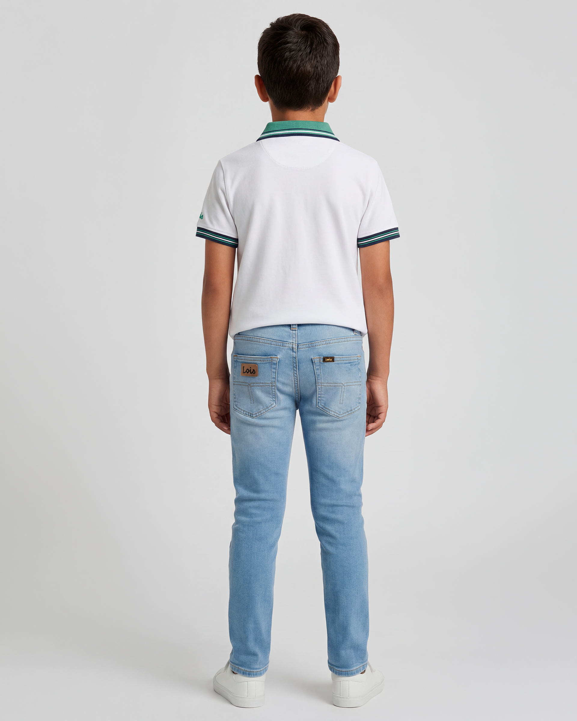 Polo Branco - Verde