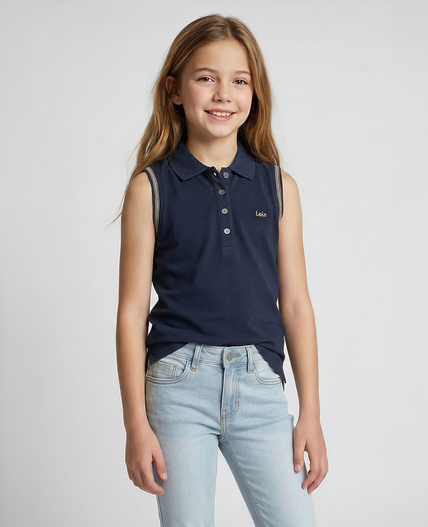 Polo Essentials - Azul Marinho